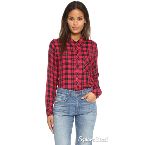 Rails Tops - Rails Red Button Down Flannel
